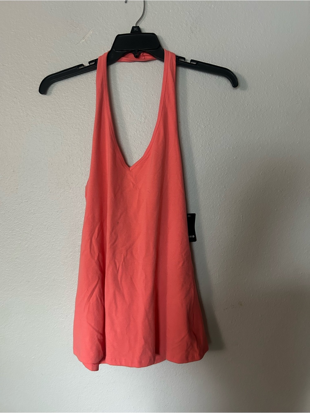 torrid Coral Pink Racerback halter V-Neck top